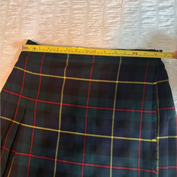 Plaid Strathmore Tartan Skirt 100% Pure Wool - Picture 5 of 7